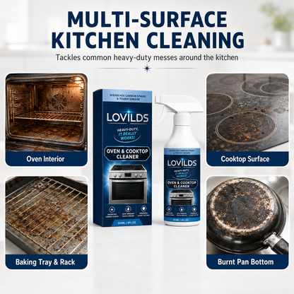 🌻LOVILDS Heavy Duty Oven & Cooktop Cleaner Spray