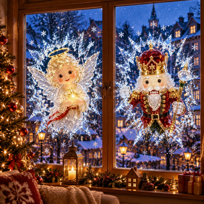 🎄 ✨Limited-Time Christmas Window Decals — 3D Shattered-Glass Effect