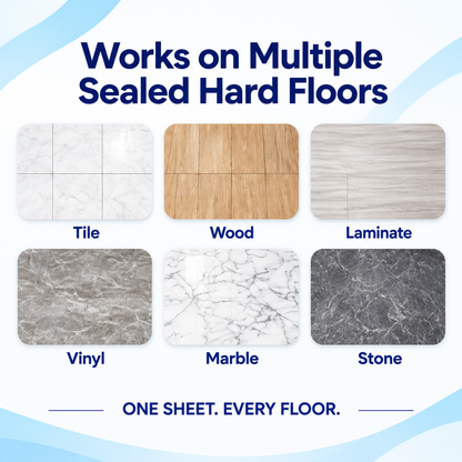 🌿 Multi-Surface Antibacterial Floor Cleaner Sheets – For Hardwood, Tile & Laminate 🛡️